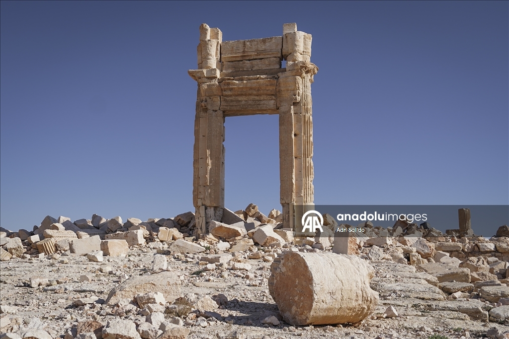 Suriye'nin Humus ilinde UNESCO Dünya Mirası listesindeki Palmira Antik Kenti