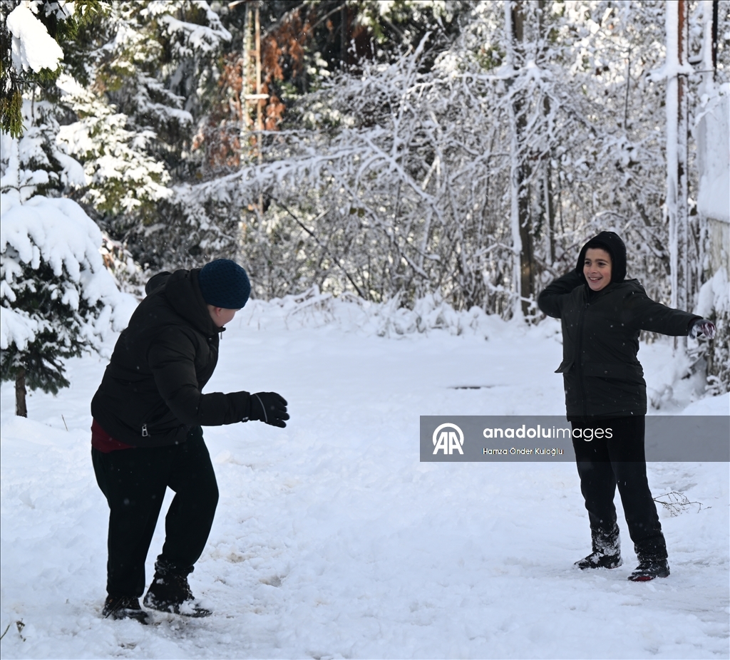 Trabzon'da kar yağışı