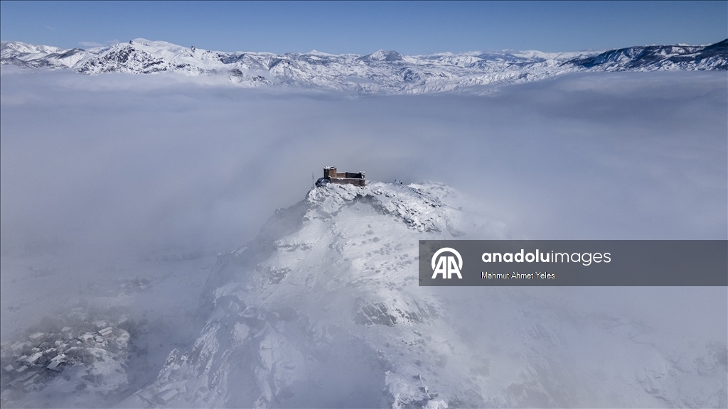 Şebinkarahisar'da kar ve sis