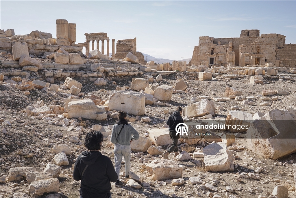 Suriye'nin Humus ilinde UNESCO Dünya Mirası listesindeki Palmira Antik Kenti