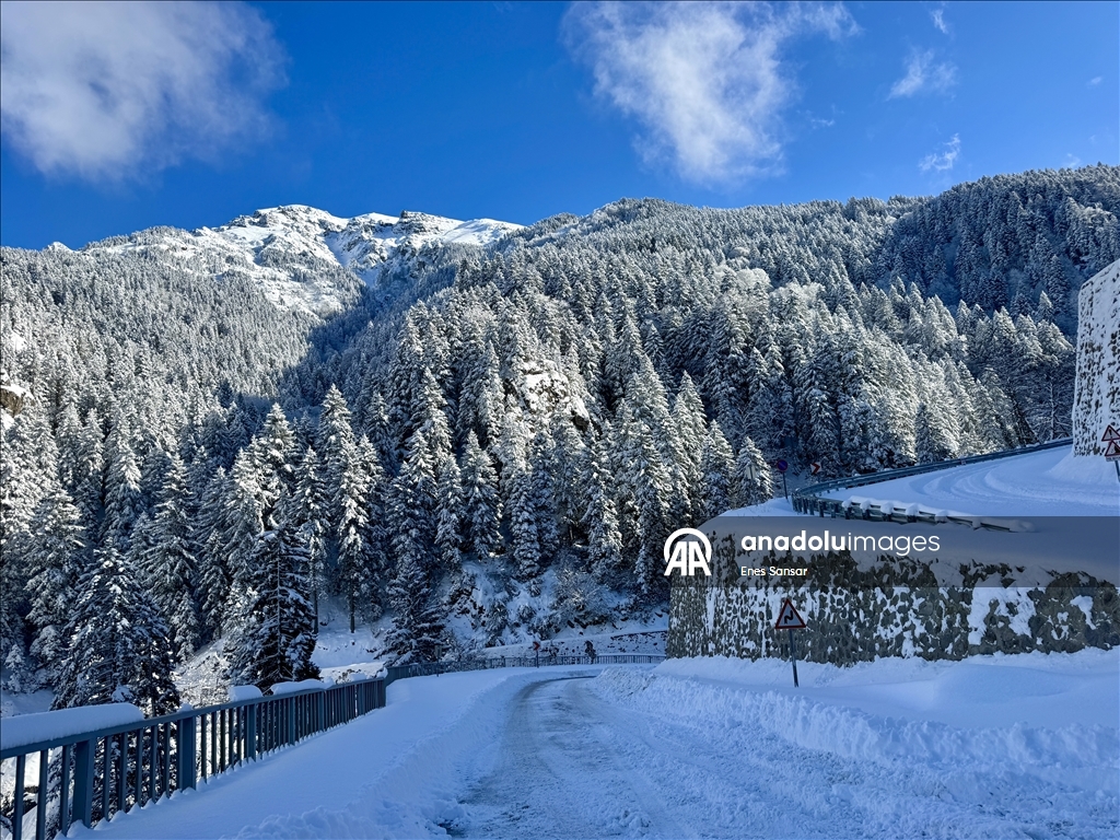 تركيا.. الثلج يعانق التاريخ في "دير سوميلا" الأثري بطرابزون