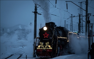 Поезд Деда Мороза отправился в путешествие