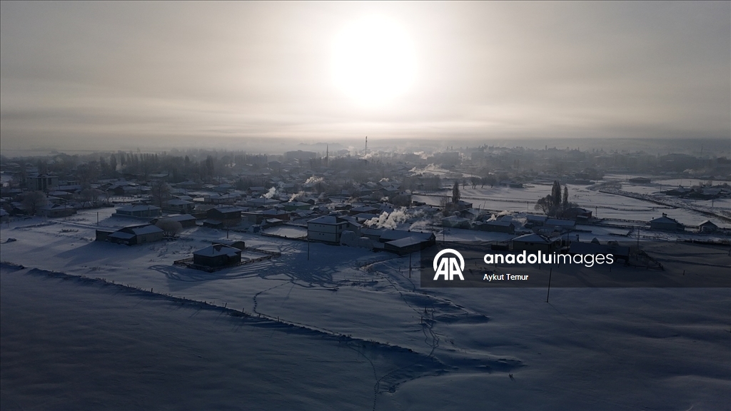 Ardahan sıfırın altında 39,7 dereceyle Türkiye'nin en soğuk ili oldu