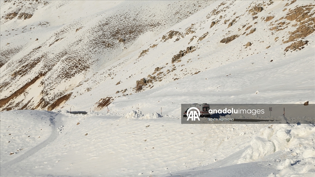 Hakkari'de sağlıkçılar, erken teşhis için kar kış demeden yollarda
