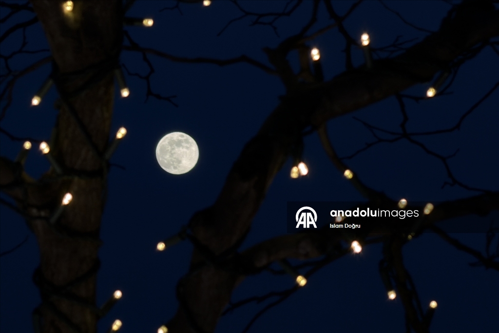 Yılın ilk dolunayı ABD'nin Maryland eyaletinde görüntülendi