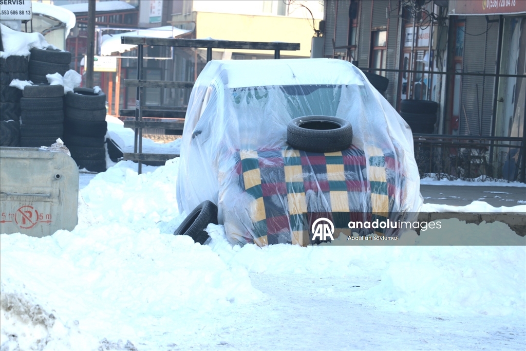 Ağrı'da dondurucu soğuklar etkili oldu