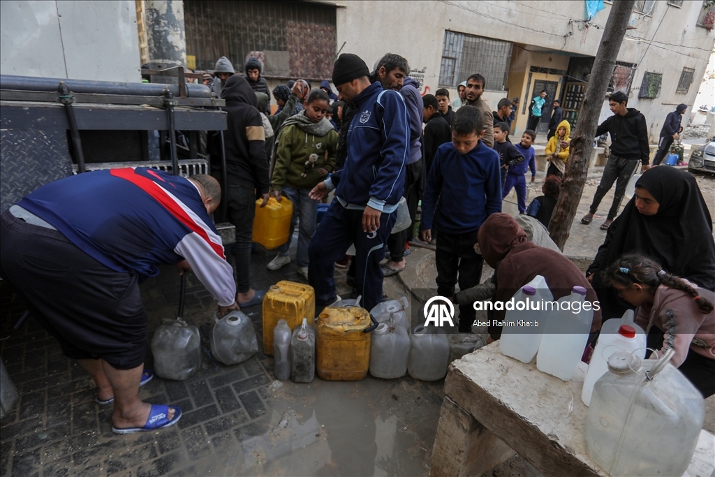 Gazze'de temiz su krizi devam ediyor