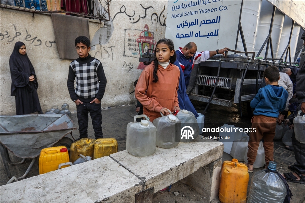 Gazze'de temiz su krizi devam ediyor