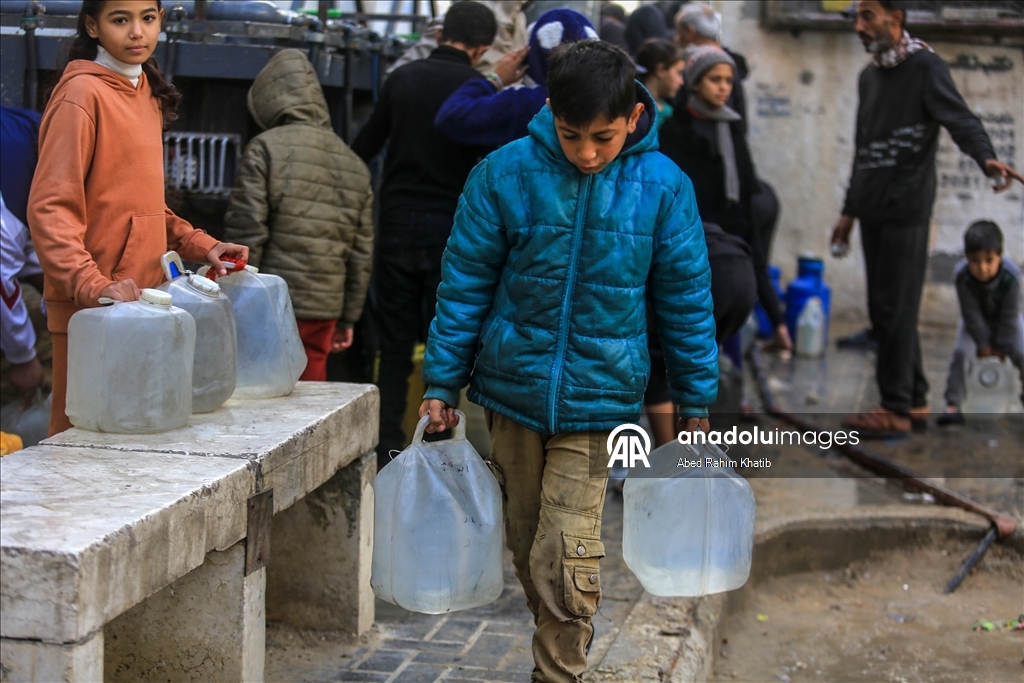 Gazze'de temiz su krizi devam ediyor