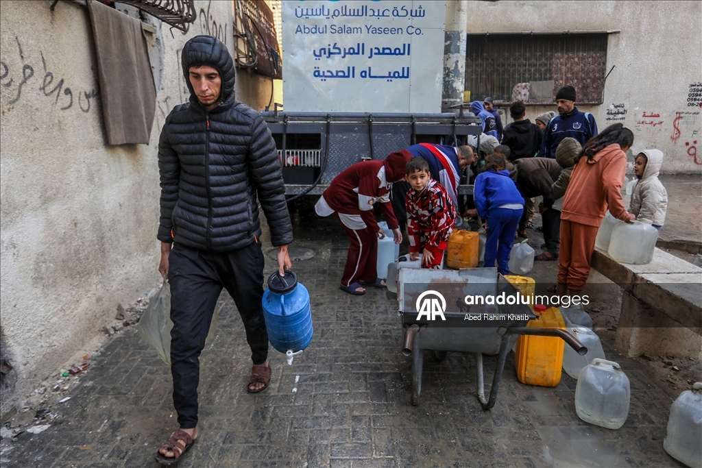 Gazze'de temiz su krizi devam ediyor