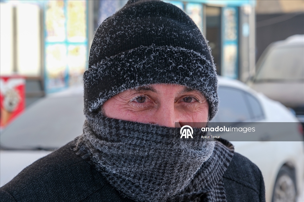 Ardahan sıfırın altında 39,7 dereceyle Türkiye'nin en soğuk ili oldu