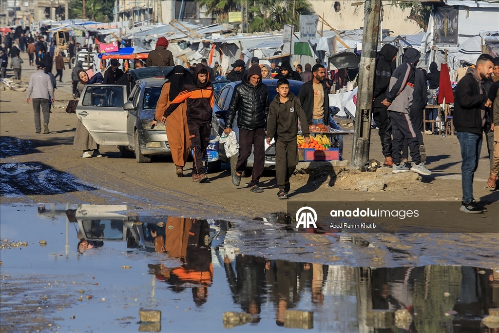 Gazze’de kış şartları Filistinlilerin yaşamını zorlaştırıyor