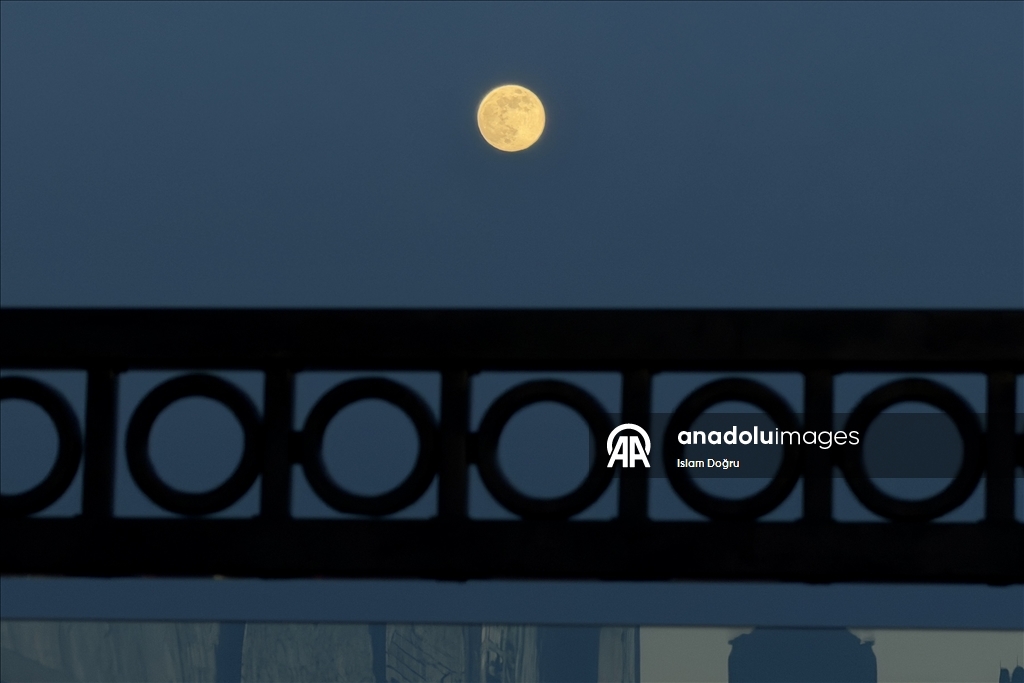 Yılın ilk dolunayı ABD'nin Maryland eyaletinde görüntülendi