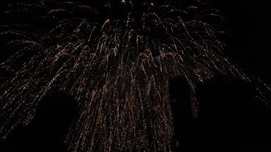 Alagna Valsesia’da Monte Rosa yamaçlarında meşaleli geçit düzenlendi