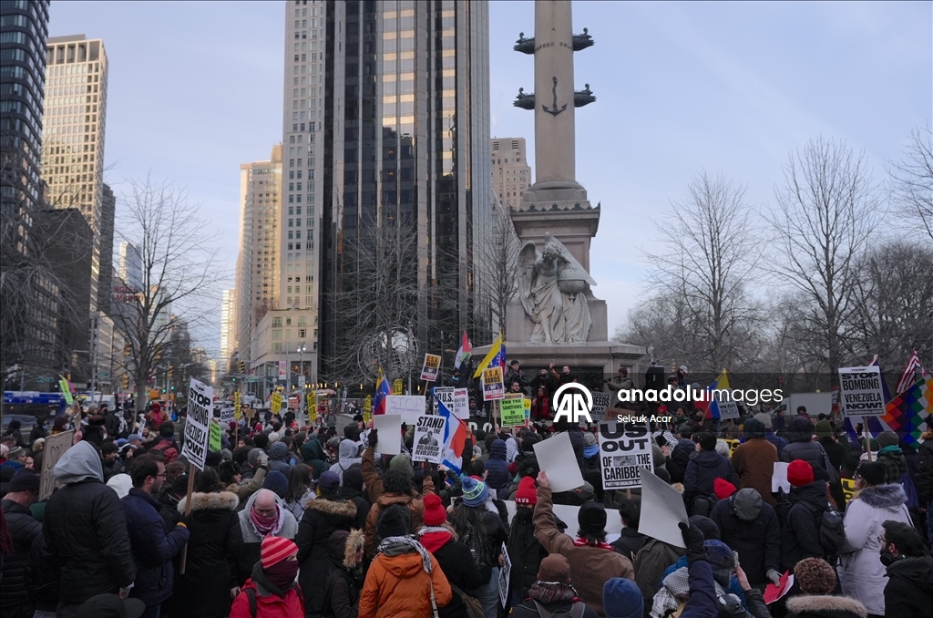 В Нью-Йорке состоялась акция протеста против задержания президента Венесуэлы Мадуро
