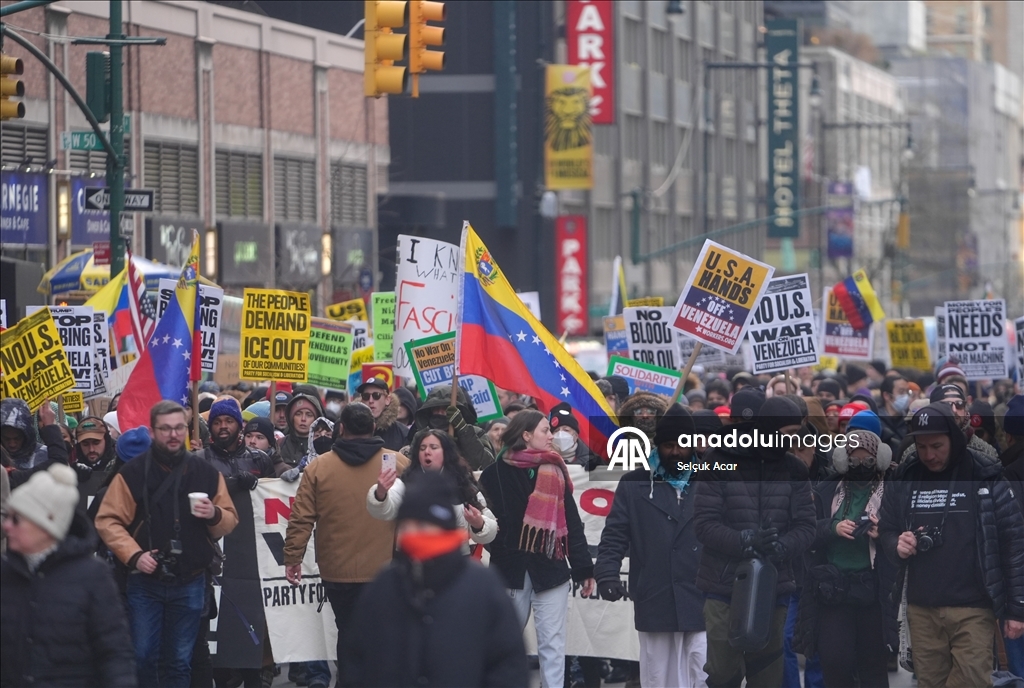 В Нью-Йорке состоялась акция протеста против задержания президента Венесуэлы Мадуро