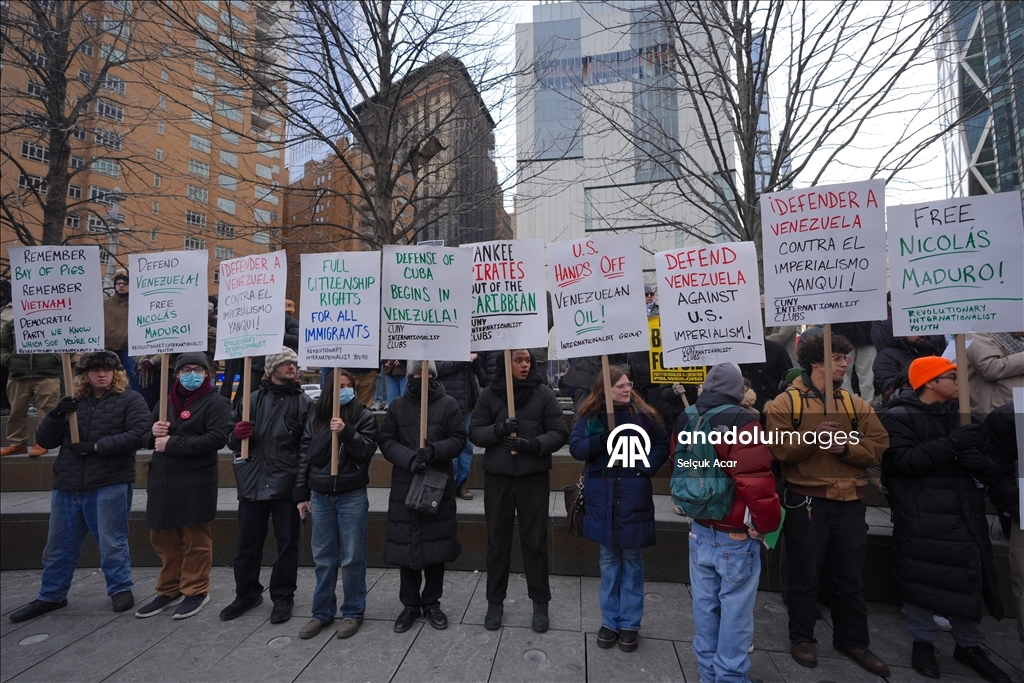 В Нью-Йорке состоялась акция протеста против задержания президента Венесуэлы Мадуро