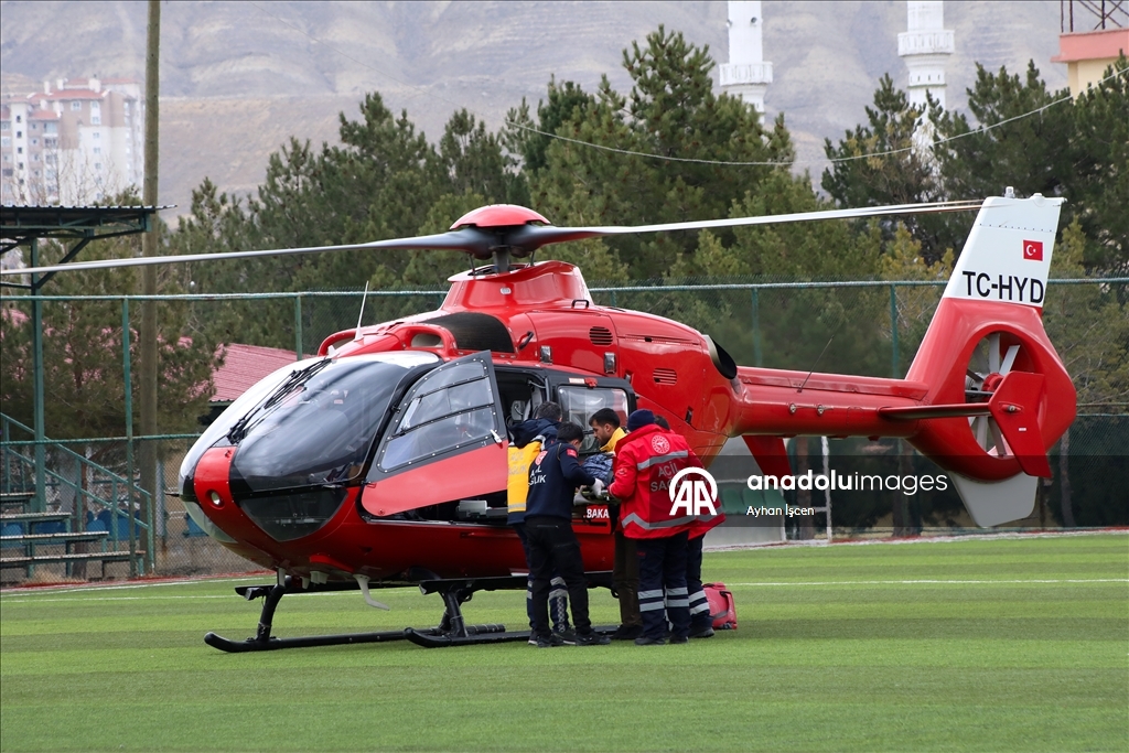 تركيا.. مروحية إسعاف لإنقاذ الأرواح بأعالي الجبال