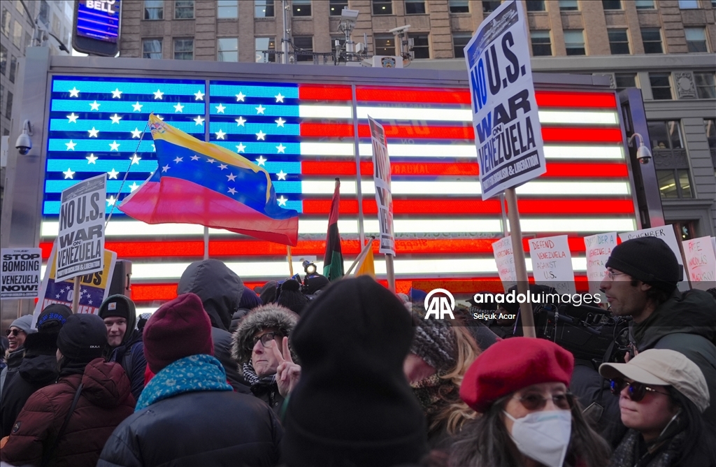 В Нью-Йорке состоялась акция протеста против задержания президента Венесуэлы Мадуро