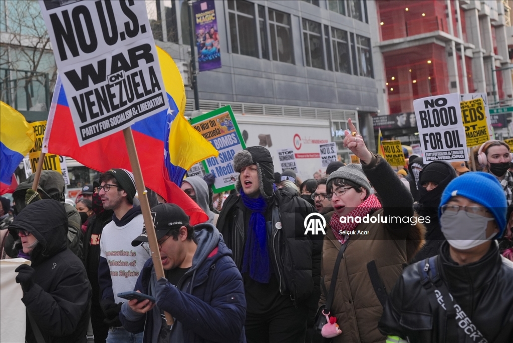 В Нью-Йорке состоялась акция протеста против задержания президента Венесуэлы Мадуро
