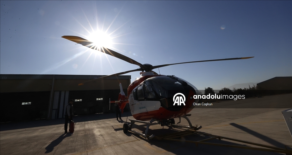 تركيا.. مروحية إسعاف لإنقاذ الأرواح بأعالي الجبال