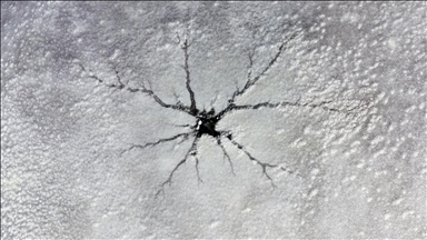 Iğdır'da kuşlara ev sahipliği yapan sulak alanlar dondu