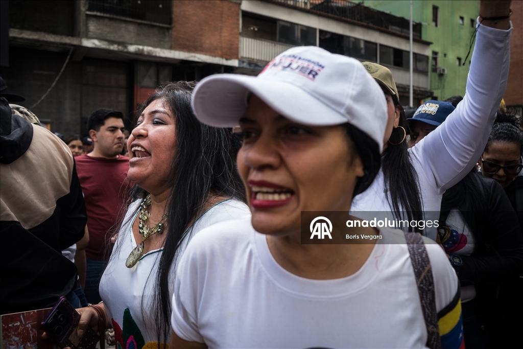 Demonstration held in Caracas amid political developments in Venezuela 