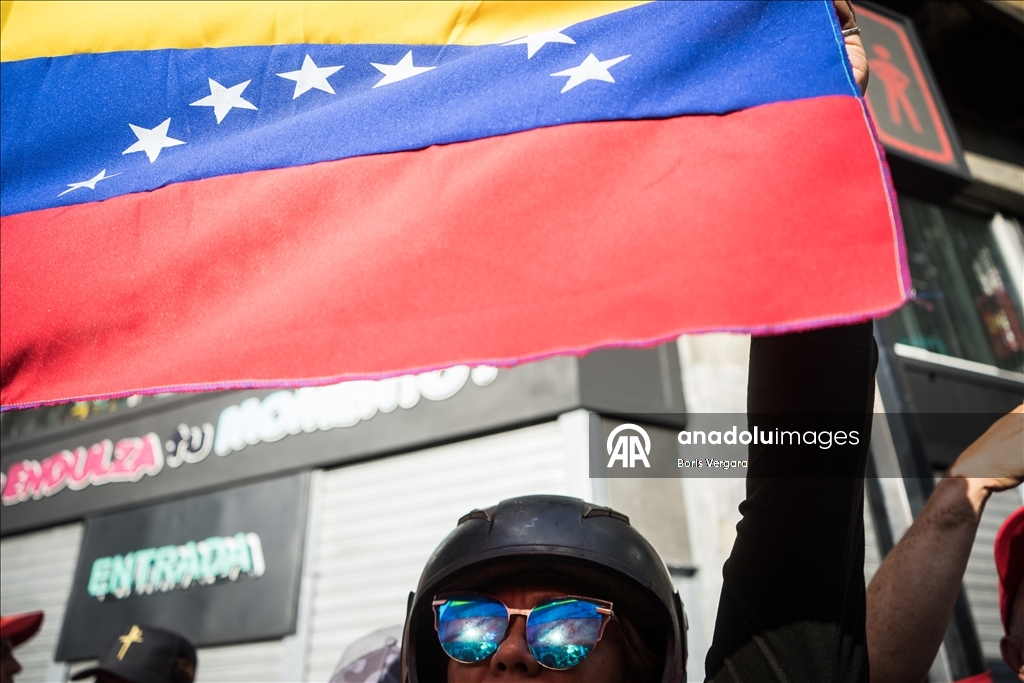 Demonstration held in Caracas amid political developments in Venezuela 