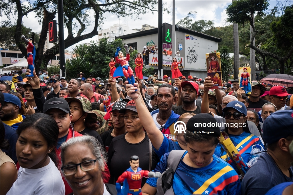 Demonstration held in Caracas amid political developments in Venezuela 