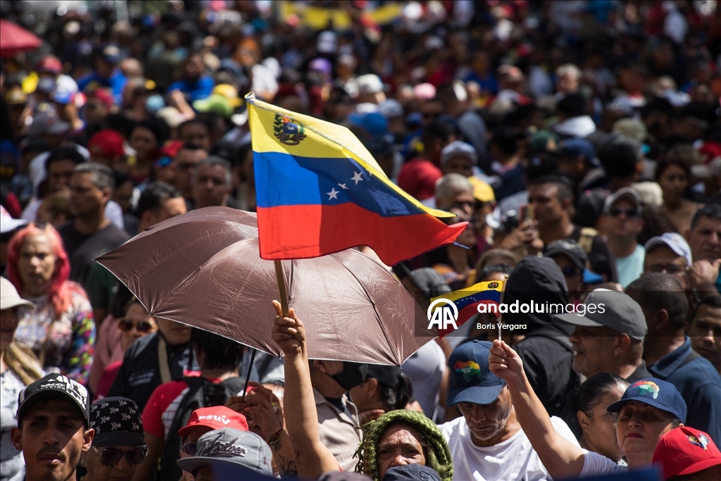 Demonstration held in Caracas amid political developments in Venezuela 