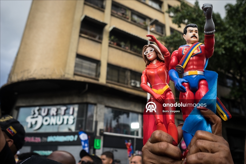 Demonstration held in Caracas amid political developments in Venezuela 