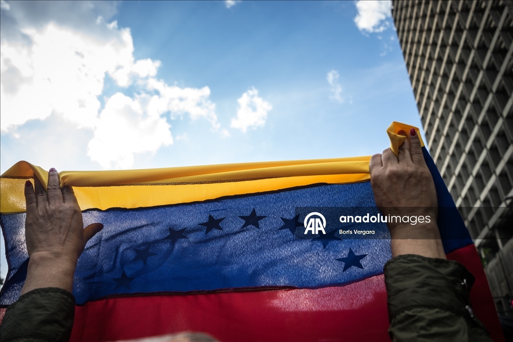 Demonstration held in Caracas amid political developments in Venezuela 