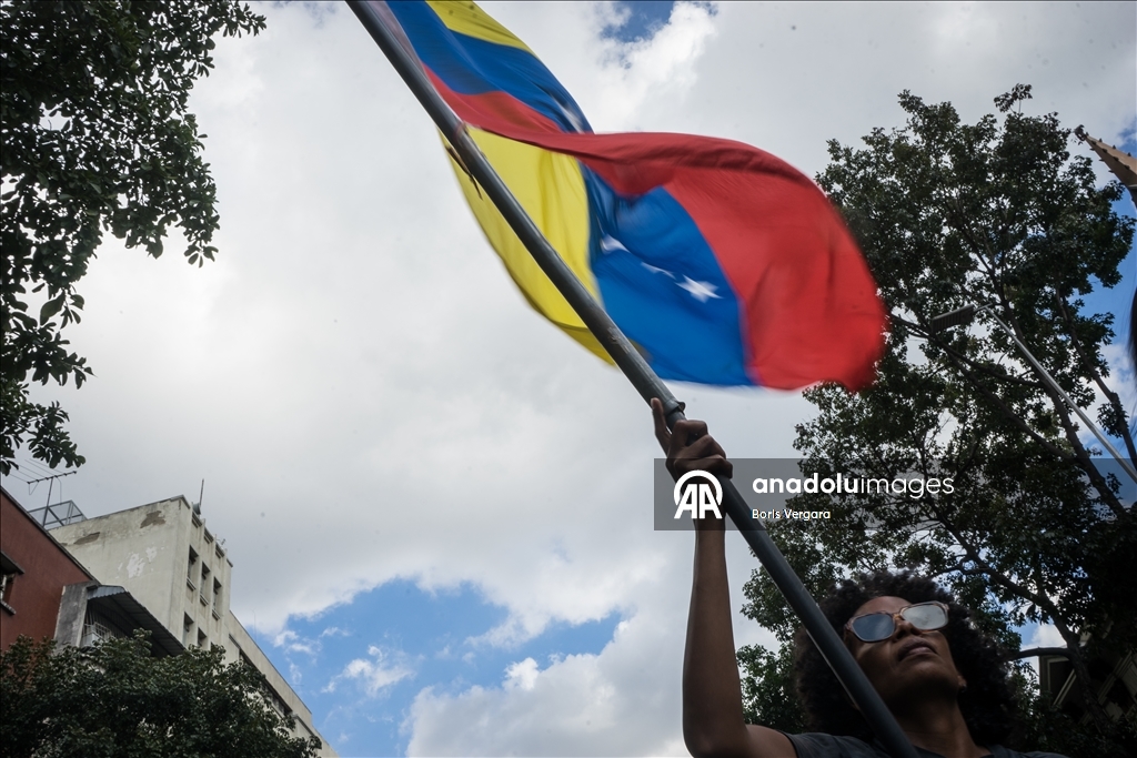 Demonstration held in Caracas amid political developments in Venezuela 