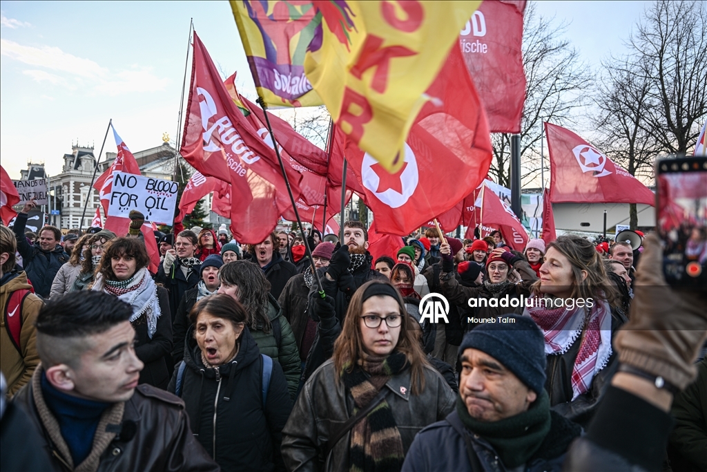 В Нидерландах прошла акция протеста против атак США в Венесуэле