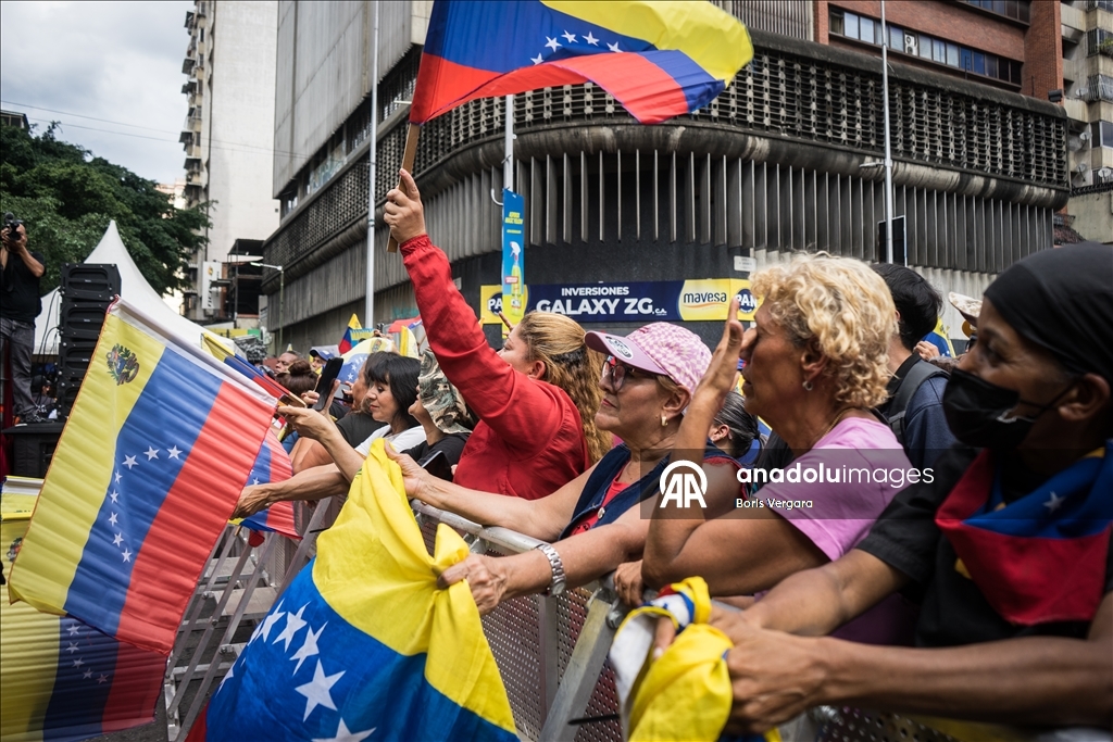 Demonstration held in Caracas amid political developments in Venezuela 