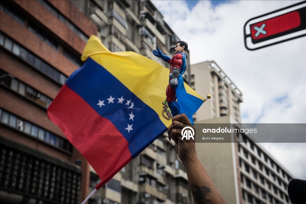 Demonstration held in Caracas amid political developments in Venezuela 