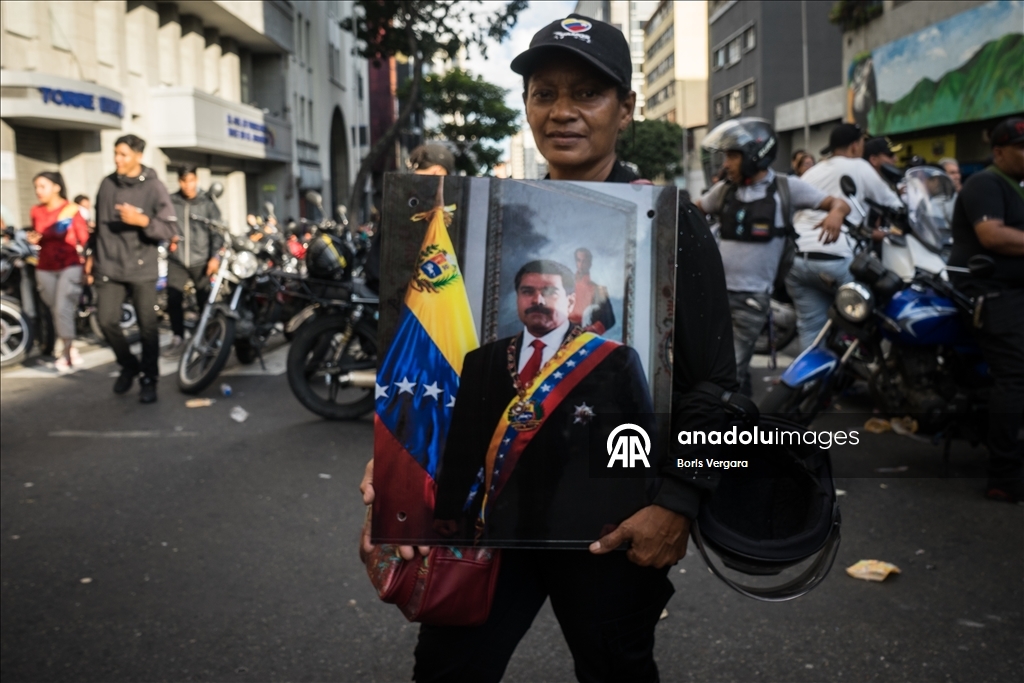 Demonstration held in Caracas amid political developments in Venezuela 