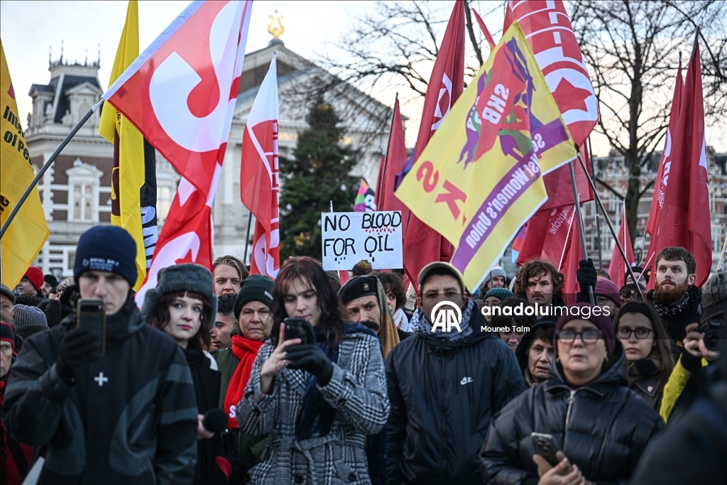 В Нидерландах прошла акция протеста против атак США в Венесуэле