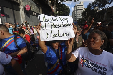 Жители Каракаса протестуют против захвата военными США президента Венесуэлы