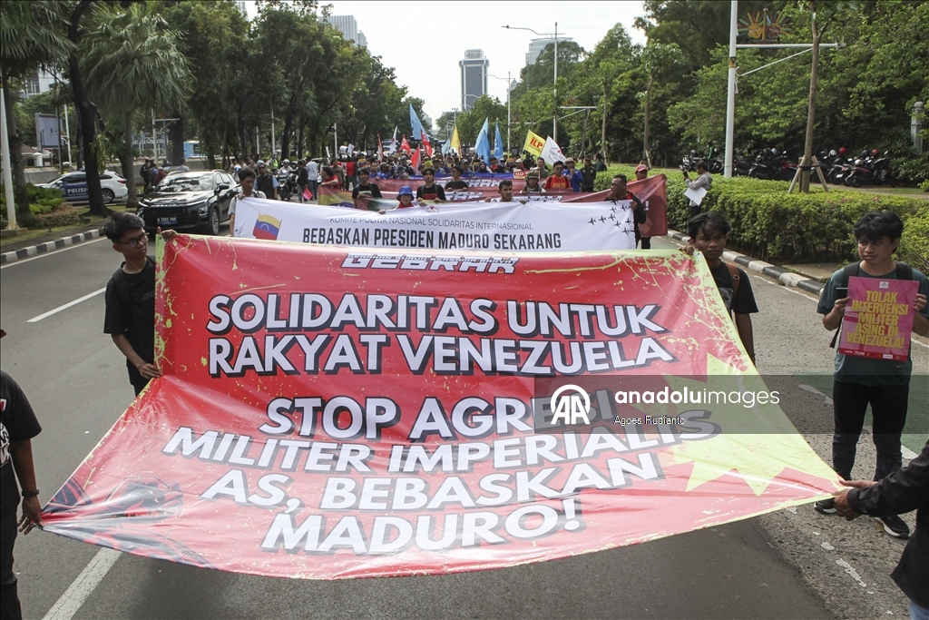 Антиамериканская акция протеста в Джакарте