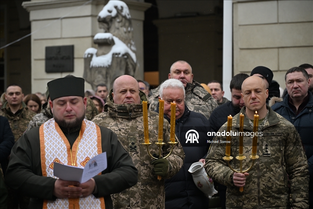 Во Львове прошло освящение воды на Богоявление