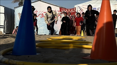 İsrail saldırılarında ailelerini ve uzuvlarını kaybeden Filistinliler için etkinlik düzenlendi