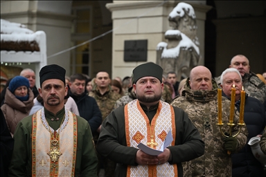 Во Львове прошло освящение воды на Богоявление