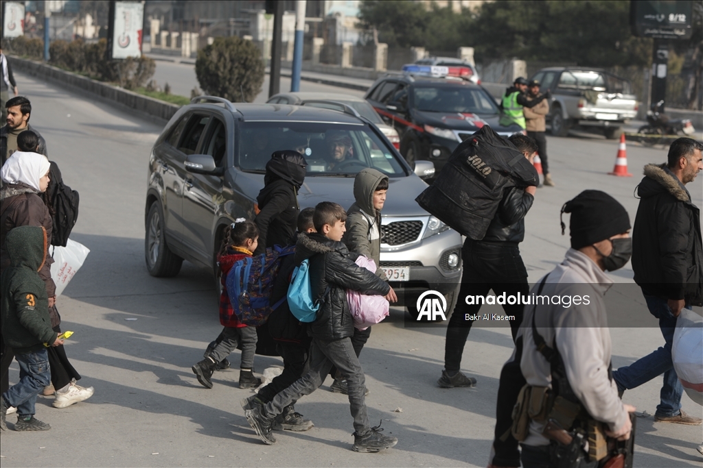 Civilians are evacuated after clashes in Aleppo
