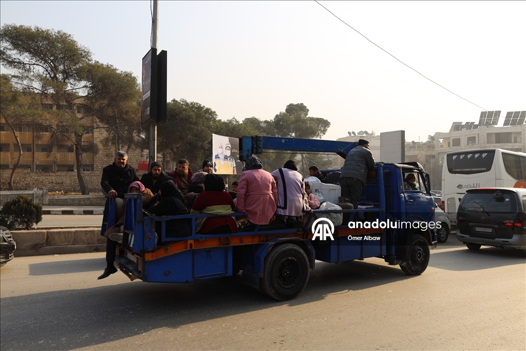 Halep’te PKK/YPG’nin başlattığı çatışmalar nedeniyle binlerce sivil güvenli bölgelere geçiyor