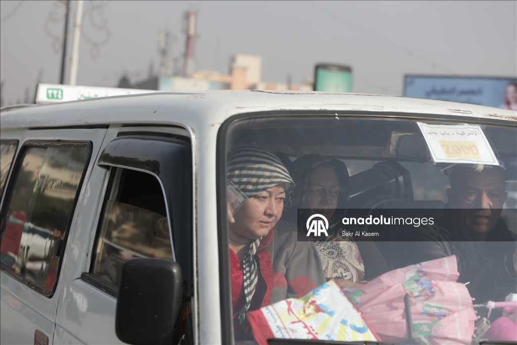 Civilians are evacuated after clashes in Aleppo