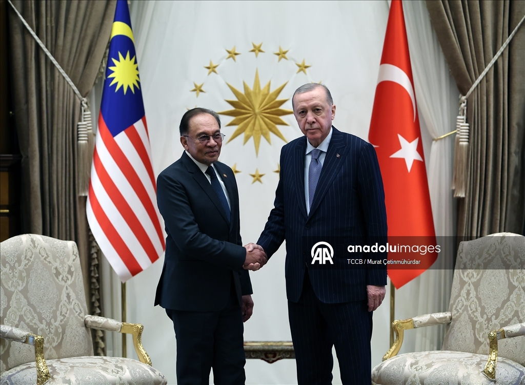 Cumhurbaşkanı Erdoğan, Malezya Başbakanı Enver İbrahim ile görüştü