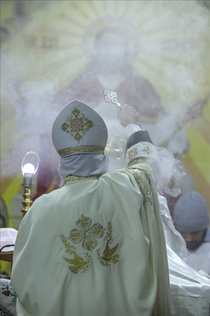 قداس عيد الميلاد في دير القديس سمعان الخراز