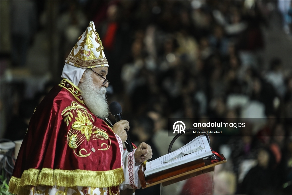 قداس عيد الميلاد في دير القديس سمعان الخراز