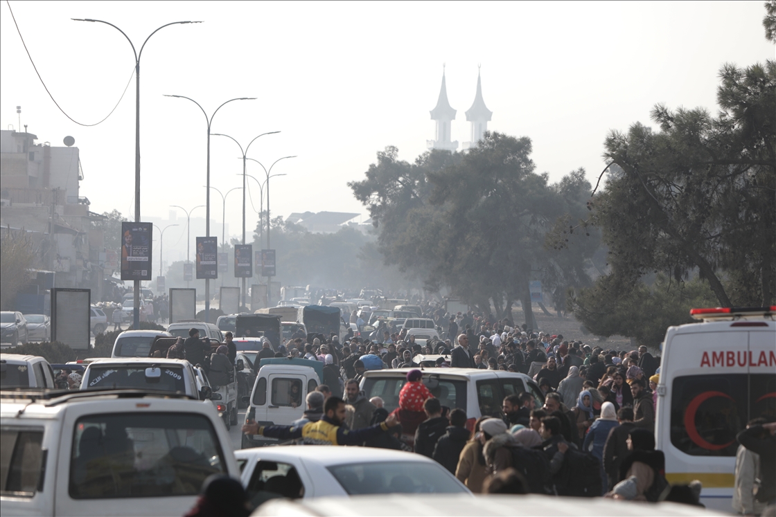 Civilians are evacuated after clashes in Aleppo